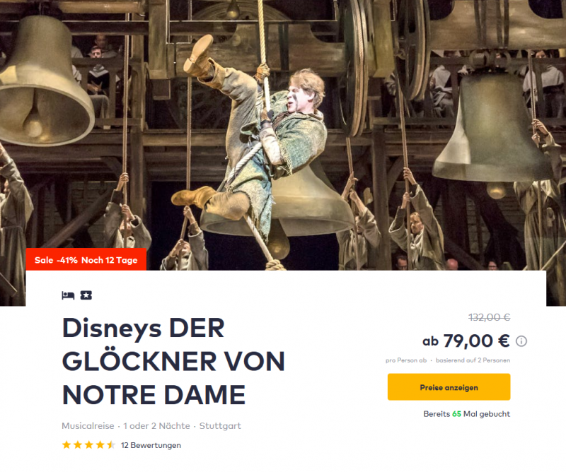 Screenshot Deal- Musical in Stuttgart -Disneys DER GLÖCKNER VON