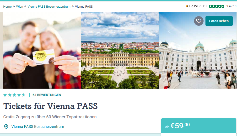 Vienna City PASS Wien sehen und sparen