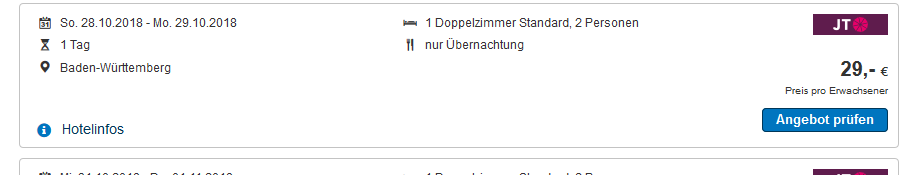 Screenshot Deal - Kurztrip Heidelberg
