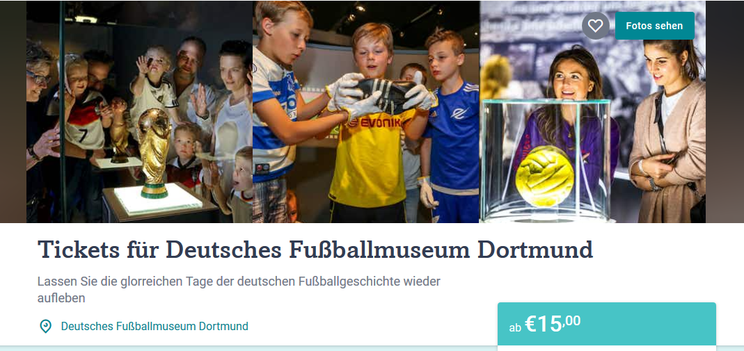 creenshot Deal - Tickets für Deutsches Fußballmuseum