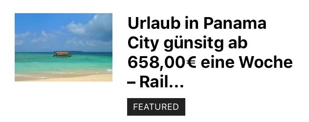 Ab 658,00€ eine Woche Panama City