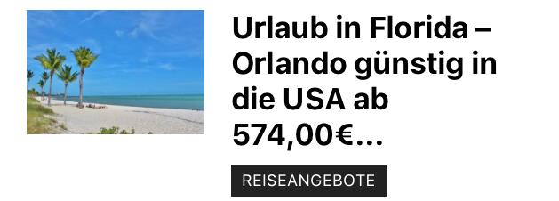 Nach Florida USA günstig ab 574,00€