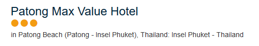 Hotel in Phuekt günstig buchen ab 9,50€