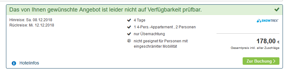 Screenshot Deal Unterkunft in Niederrau ab 89,00€ statt 212,00€ - Hotel Wildschönau