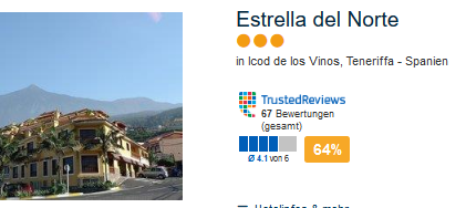 Beispiel Hotel für eine Pauschalreise in Icod de los Vinos auf den Kanaren