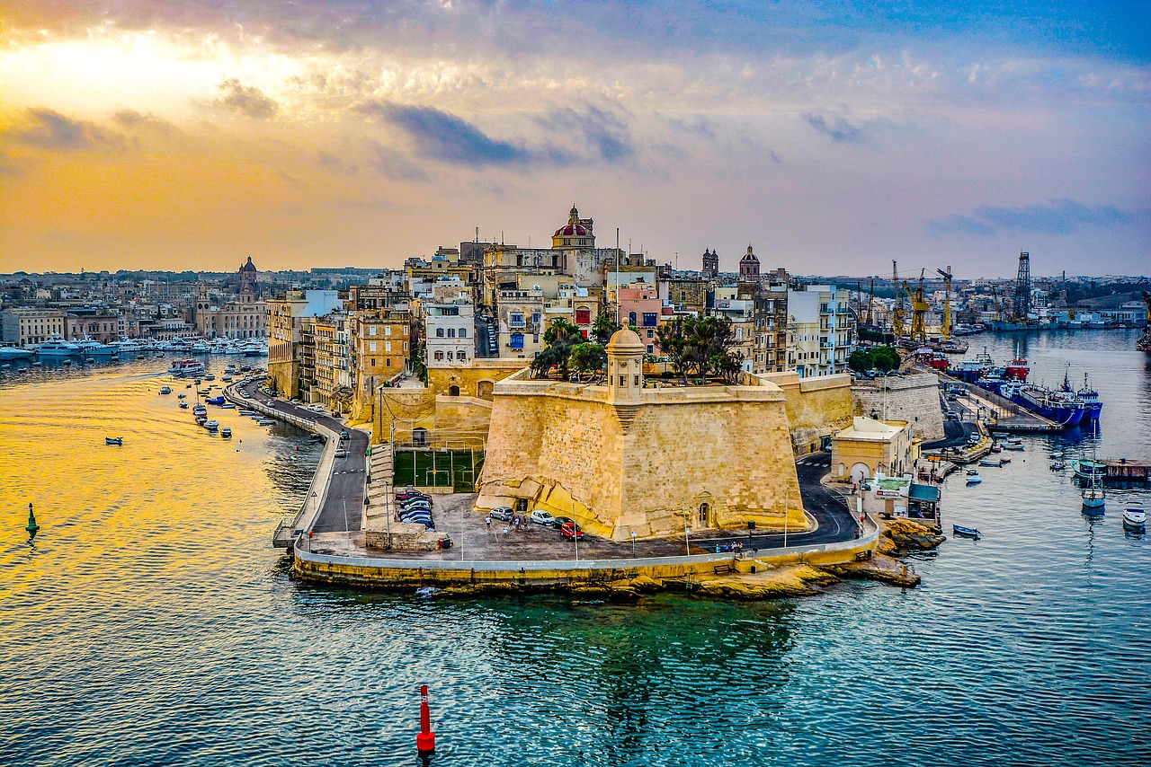 Der Hafen von Malta, bei Sonnenuntergang ist es hier am schönsten