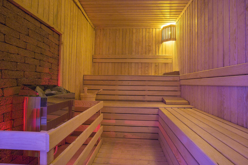 Natürlich verfügt das Hotel auch über einen Wellnessbereich - die Sauna