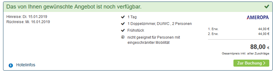 Screenshot Beispiel Deal 44,00€ Pro Person