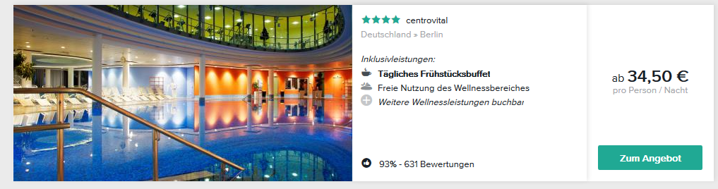 Screenshot Wellnessurlaub in Deutschland ab 34,50€ - Seele baumeln lassen