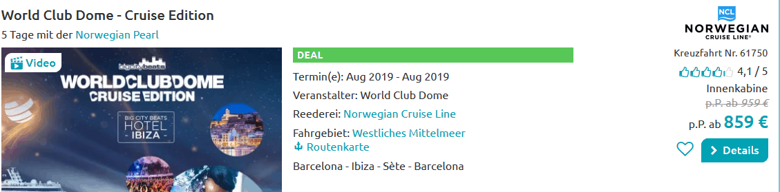 Screenshot Deal Big City Beats - World Club Cruise Edition nur 859,00€