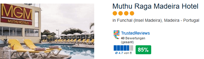 Muthu Raga Madeira Hotel in Funchal 4 Sterne