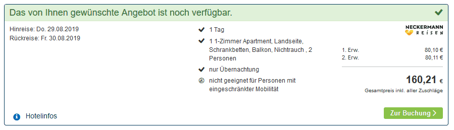 Screenshot Deal Sylt Urlaub im Westerland ab 80,10€ Nordfriesland