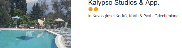 Kalypso Sudios & App. in Kavos auf der grünsten griechischen Insel
