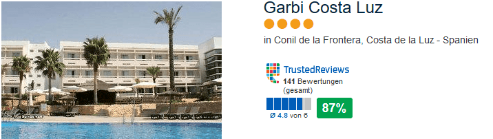 Garbi Costa Luz 4 Sterne Hotel - in Conil de la Fronetra Spanien