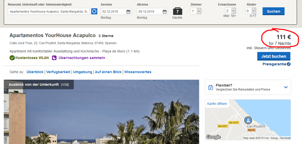 Apartamentos YourHouse Acapulco in Santa Margalida – Hotels.com - Screenshot Deal