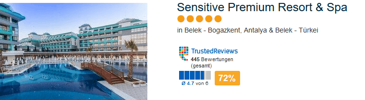 Sensitive Premium Resort & Spa 5 Sterne - günstigste Luxushotel in Antalya