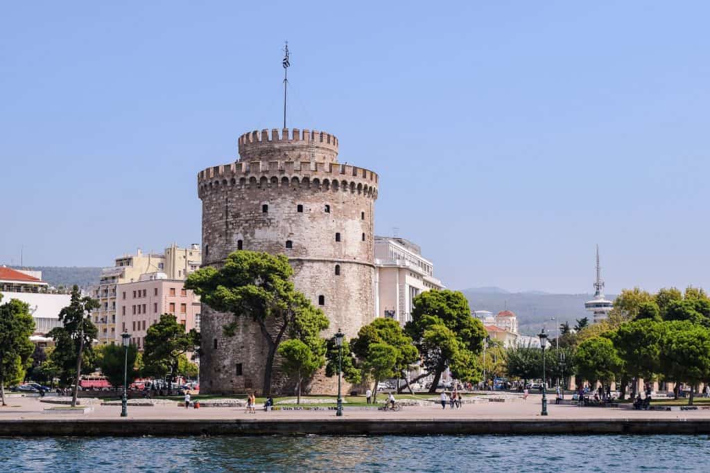 Wahrzeichen Thessalonikis der weiße Turm
