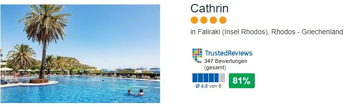 Cathrin 4 Sterne Hotel Faliraki