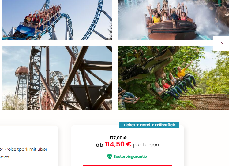 Europa-Park Angebot : Eintritt + Hotel schon ab 114,50 € 🎢statt 177,00 € 1
