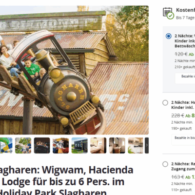 Ferienpark Slagharen Angebot: 2 Nächte für 75 € inkl. Parkeintritt 3