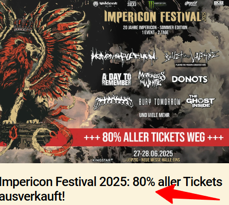 🎸 Impericon Festival 2025 Tickets – Jetzt sichern & feiern! 1