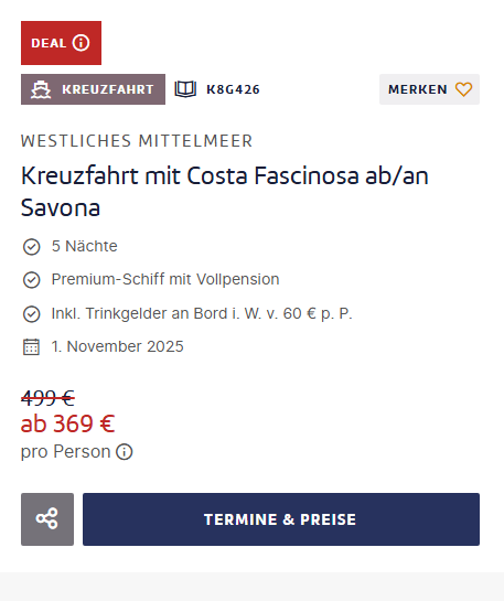 Kreuzfahrt Mittelmeer