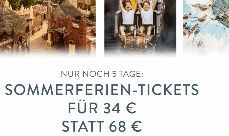 Sommerferien-Tickets im Phantasialand 2025 für nur 34 € – Aktion endet am 26. Mai!