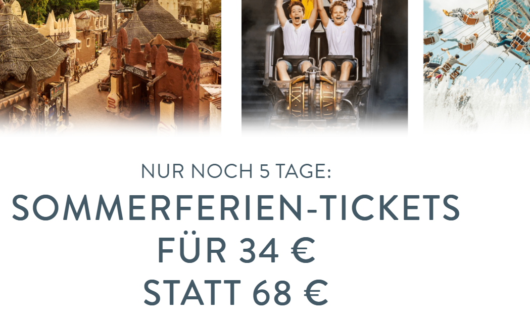 Sommerferien-Tickets im Phantasialand 2025 für nur 34 € – Aktion endet am 26. Mai!