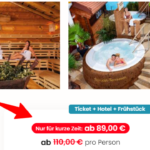 Therme Erding Angebot -Wellness ab 89€